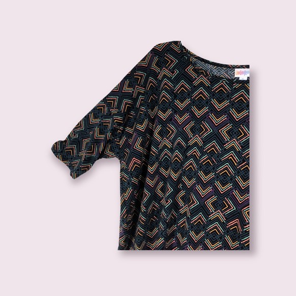 Lularoe Plus SZ XL Hi/Lo Hem Geometrically Designed Tunic Top, Tush Cover, Long - Picture 4 of 8